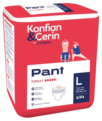 Stentil Konfian & Cerin Pant Maxi 14 Culottes Absorbantes pour Adultes Taille L