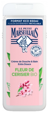 Le Petit Marseillais Extra Gentle Bath & Shower Cream Cherry Blossom Organic 650 ml