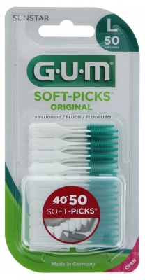 GUM Soft-Picks Original 50 Unités - Taille : Large