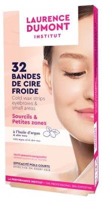 Laurence Dumont Institut Cold Wax Strips Eyebrows & Small Areas 32 Strips