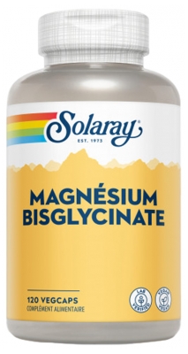 Solaray Magnésium Bisglycinate 120 Capsules Végétales
