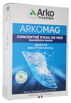 Arkopharma Arkomag Marine Magnesium Seawater Concentrate 20 Phials