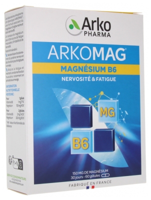 Arkopharma Arkomag Magnesium B6 60 Capsules