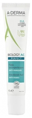 A-DERMA Biology AC Perfect Anti-Blemish Fluid Anti-Marks Organic 40ml
