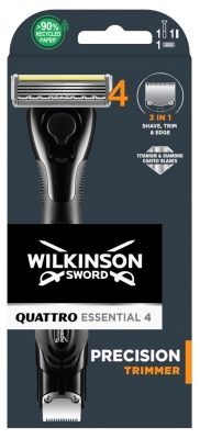 Wilkinson Quattro Essential 4 Precision Trimmer 1 Razor