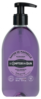 Le Comptoir du Bain Savon de Marseille Violette 500 ml