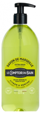 Le Comptoir du Bain Lemon & Mint Marseille Traditional Soap 1L