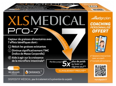 XLS Medical Pro-7 Support for Weight Loss 180 Capsules