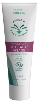 Lutescens Argile & Eau Thermale Masque de Beauté Visage Bio 100 ml
