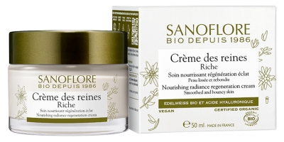 Sanoflore Crème des Reines Riche Régénération Éclat Bio 50 ml