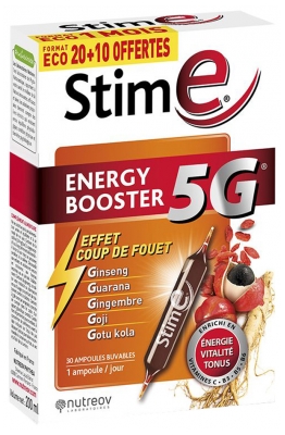 Nutreov Stim E Energy Booster 5G 20 Vials + 10 Free