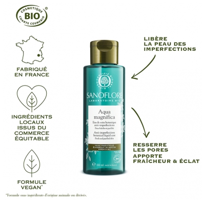 Sanoflore Aqua Magnifica Eau de Soin Botanique Anti-Imperfections Bio 100 ml