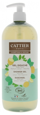 Cattier Aloe Vera Lemon Mint Organic Shower Gel 1 L