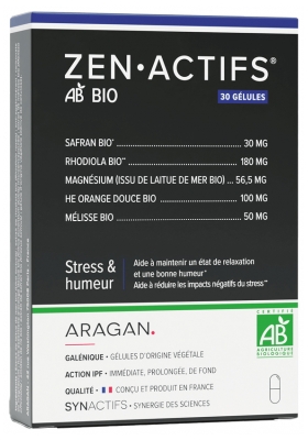 Aragan Synactifs ZenActifs Organic 30 Capsules