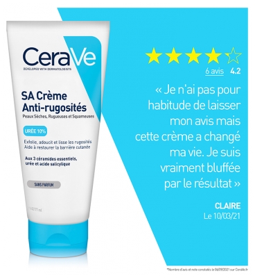 CeraVe SA Crème Anti-Rugosités 177 ml