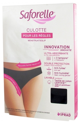 Saforelle Black Panty for Menstruations - Size: 42