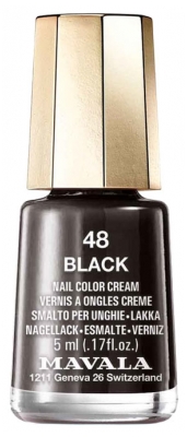 Mavala Mini Color Nail Color Cream 5ml - Colour: 48: Black