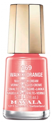 Mavala Mini Color Nail Color Cream 5ml - Colour: 169: Waikiki Orange