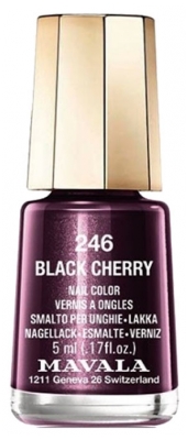 Mavala Mini Color Nail Color Cream 5ml - Colour: 246: Black Cherry
