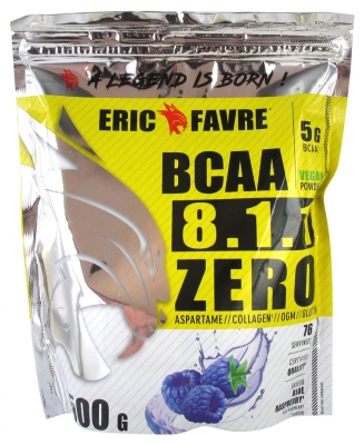 Eric Favre BCAA 8.1.1 Zero 500 g - Goût : Framboise Bleue