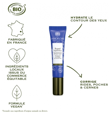 Sanoflore Regard Hypnotica Concentré Botanique Défatigant Anti-Age Bio 15 ml