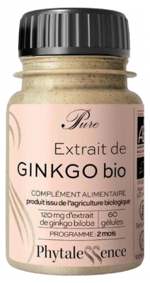 Phytalessence Pure Ginkgo Organic 60 Capsules
