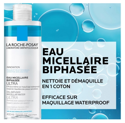 La Roche-Posay Eau Micellaire Biphasée Ultra Peaux Sensibles 400 ml