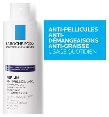 La Roche-Posay Kerium Shampoing Gel Antipelliculaire 200 ml