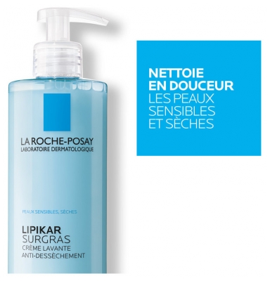 La Roche-Posay Lipikar Surgras Crème Lavante Anti-Dessèchement 400 ml