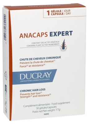Ducray Anacaps Expert Chute de Cheveux Chronique 30 Gélules