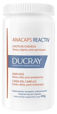 Ducray Anacaps Reactiv Reactive Hair Loss 90 Capsules