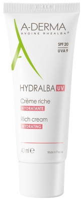 A-DERMA Hydralba UV Rich Hydrating Cream 40ml