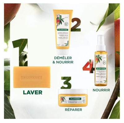 Klorane Shampoing Solide à la Mangue 80 g