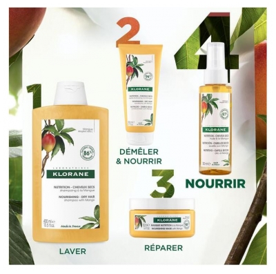 Klorane Nutrition - Cheveux Secs Huile à la Mangue 100 ml