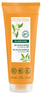 Klorane Gel Douche Nutritif au Cupuaçu Bio Fleur d'Oranger 200 ml