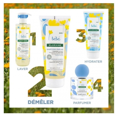Klorane Bébé Shampoing Démêlant 200 ml