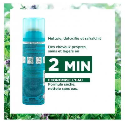 Klorane Shampoing Sec Détox à la Menthe Aquatique Bio 150 ml
