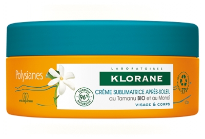 Klorane Polysianes Crème Sublimatrice Après-Soleil au Tamanu Bio et Monoï 200 ml