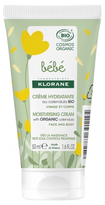 Klorane Bébé Crème Hydratante Bio 50 ml