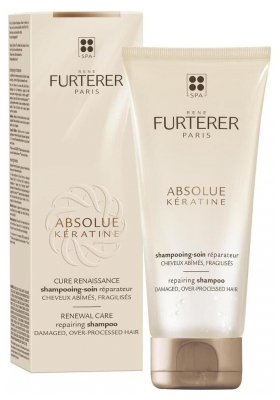 René Furterer Absolue Kératine Cure Renaissance Shampoing-Soin Réparateur Cheveux Abîmés Fragilisés 200 ml