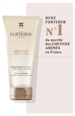 René Furterer Absolue Kératine Cure Renaissance Shampoing-Soin Réparateur Cheveux Abîmés Fragilisés 50 ml