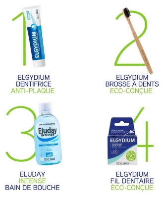 Elgydium Brosse à Dents en Bois Soft - Couleur : Poils Noirs