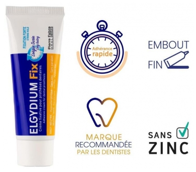 Elgydium Crème Fixative pour Prothèses Dentaires 45 g