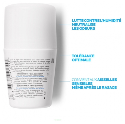 La Roche-Posay Déodorant Physiologique 24H Roll-On Lot de 2 x 50 ml