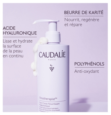 Caudalie Vinotherapist Soin Corps Nourrissant Hyaluronique 400 ml