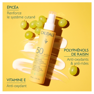 Caudalie Vinosun Protect Spray Invisible Haute Protection SPF50 150 ml
