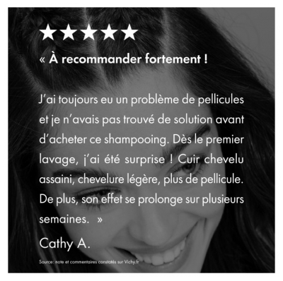 Vichy Dercos Shampoing Traitant Anti-Pelliculaire Cheveux Normaux à Gras 390 ml