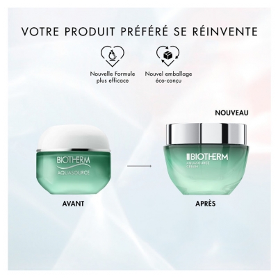 Biotherm Aquasource Crème Hydratation Peau Normale à Mixte 50 ml