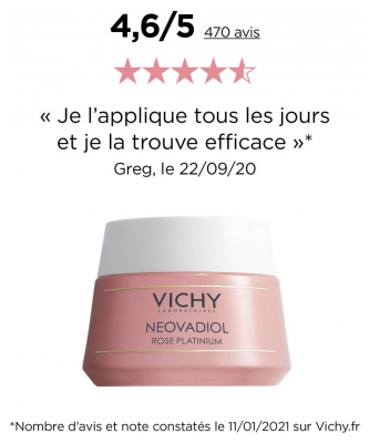 Vichy Neovadiol Rose Platinium Crème Rose Fortifiante et Revitalisante 50 ml