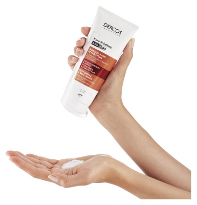 Vichy Dercos Kera Solutions Masque 2 Min. Réparateur Cheveux Agressés et Abîmés 200 ml